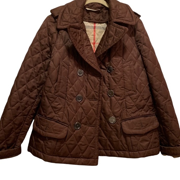 BURBERRY LONDON Women’s Brown Quilted Jacket Size: Large - Picture 11 of 14